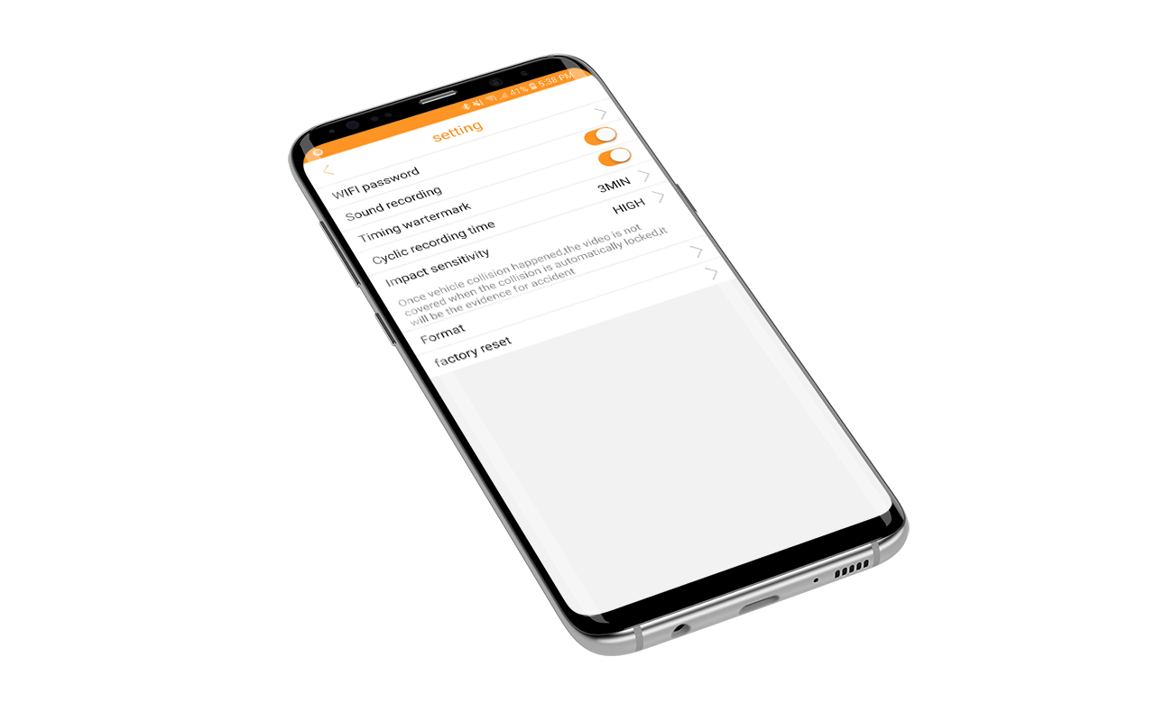 APP per telecamere auto black box